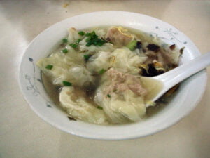 bowl of chicken and dumpling